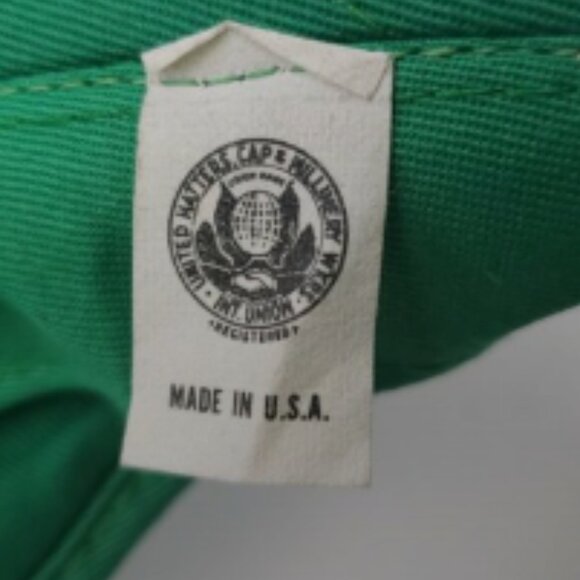 Vintage Masters Golf Green Visor Union Made In USA Adjustable Strap Buckle - Picture 10 of 11
